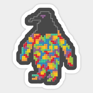 Tetris penguin Sticker